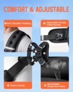 Renoj Weighted Vest for Women Men: Available in 6lb/8lb/10lb/11lb/12lb/14lb/16lb/20lb Fixed Weights for Walking, Running, Training, Exercise, Weight Loss - With Reflective Strips and Storage Pocket - Image 3
