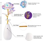 Tmacker Mothers Day Mom Gifts for Women Grandma - Artificial Rose Flowers with Vase Birthday Gifts for Mom Wife Her Valentines Day Anniversary Thanksgiving Wedding Christmas Galentines - Image 3