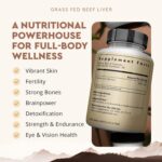 Ancestral Supplements Grass Fed Beef Liver 180 Capsules, Supports Energy Production, Detoxification, Digestion, Immunity and Full Body Wellness, Non-GMO, Freeze Dried Liver Health Supplement - Image 3