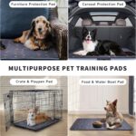 Sunheir Washable Pee Pads for Dogs , Thick Heavy Absorbency Reusable, Prevent Leakage, Waterproof , Non-Slip Pee Pads for Puppy Playpen, Crate, Whelping Box, Potty Training, Grey, 2 packs - Image 4