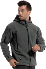 ReFire Gear Men's Warm Military Tactical Sport Fleece Hoodie Jacket - Image 3