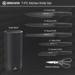 Brewin Knife Set, Kitchen Knife Set, Knives Set for Kitchen, Universal Knife Block, Utility Knife Block Set, New Home Essentials, Apartment Essentials, Dishwasher Safe - Image 4