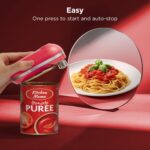 Kitchen Mama Mini Plus Rechargeable Electric Can Opener: USB-C Charging, Hands-Free, Auto Stop, Compact, Cordless, Smooth Edge - Perfect for Seniors with Arthritis, Home, and Travel (Red) - Image 3