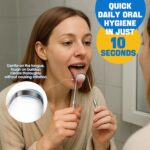 Stainless Tongue Scraper Set for Adults： Easy To Use For Oral Care and Hygiene – Pack Of 2 Stainless Steel Tongue Cleaners, 2 Travel Cases, 4 Floss Picks – Cleaning for Tongue Care & Fresh Breath - Image 3