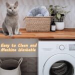 Dog Bed for Small Medium Large Dogs Cats, 20 inch Calming Washable-Round Cozy Soft Pet Bed for Puppy and Kitten with Slip-Resistant Bottom - Image 4