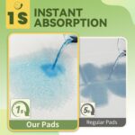 IMMCUTE 100 Count Premium Puppy Pads, 22"x23" Dog Pee Pads – Ultra-Soft Heat-Sealed, 6-Layer Leak-Proof & Super Absorbent Potty Training Pads for Dogs, Cats, Pets | Crate Training & Indoor Use, Blue - Image 4
