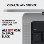 Synerlogic Mac OS Shortcuts Sticker for Air/Pro | Keyboard Stickers for macOS | Laminated Vinyl MacBook Cheatsheet | MacBook Shortcuts 2026 (Clear/Black) - Image 3