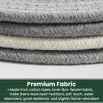 8 Inch Trivets for Hot Dishes, Hot Pots and Pans, Thick Heat Resistant Large Coaster for Kitchen, Hot Pads, Kitchen Essentials, Kitchen Decor for Table & Countertop, 6 Pcs - Image 4