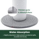 8 Inch Trivets for Hot Dishes, Hot Pots and Pans, Thick Heat Resistant Large Coaster for Kitchen, Hot Pads, Kitchen Essentials, Kitchen Decor for Table & Countertop, 6 Pcs - Image 5