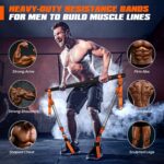 KUTIZE Pilates Bar Kit with Resistance Bands, Heavy Duty Pilates Equipment for Men, Training Bands with Handles for Legs, Hip, Back, Arm, Abs, Chest, Shoulders, Portable Home Gym Workout Equipment - Image 3