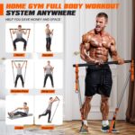 KUTIZE Pilates Bar Kit with Resistance Bands, Heavy Duty Pilates Equipment for Men, Training Bands with Handles for Legs, Hip, Back, Arm, Abs, Chest, Shoulders, Portable Home Gym Workout Equipment - Image 6