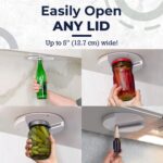 EZ Off Jar Opener for Seniors - Under Cabinet Jar Openers for Weak Hands, Easy Grip, Arthritis jar opener, One Handed Gadgets & Bottle Opener - Essential Kitchen Gadgets for Home Assistance - White - Image 3