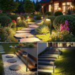 Ahaorigin 8 Pack Solar Pathway Lights Outdoor, 12 Brighter LED Solar Lights Outdoor Waterproof, Up to 12 Hrs Modern Path Light for Yard Garden Walkway Driveway Lawn (8 Pack) - Image 4