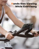 A2C Gym Fitness Phone Mount for MagSafe - 17 N54 Strong Magnets Stable and Secure Phone Mount with Adjustable Strap, 3-in-1 Mount for Gym Equipment, Stroller, Treadmill, Peloton Exercise Bikes - Image 3