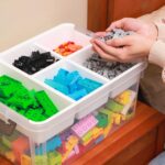 Citylife 17 QT Plastic Storage Box with Removable Tray Craft Organizers and Storage Clear Storage Container for Organizing Bead, Tool, Sewing, Playdoh - Image 4