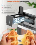 Nuwave Combi Steam Oven, Non-Toxic Stainless Steel Multi-Cooker with Air Fry, Sous Vide, Toast & More, 50-450°F Precision, 120 Presets, Moisture Control, Programmable, Easy to Clean, 16 quarts - Image 5