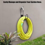 JAWULIJIA Garden Hose Holder Wall Mount Heavy Duty Hose Metal Hanger,Water Hose Holders for Outside,Ultimate Outdoor Hose Storage & Organizer Solution(1) - Image 3