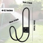 JAWULIJIA Garden Hose Holder Wall Mount Heavy Duty Hose Metal Hanger,Water Hose Holders for Outside,Ultimate Outdoor Hose Storage & Organizer Solution(1) - Image 4