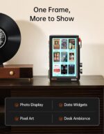 Divoom TimesFrame – 10.1" WiFi 6 Digital Picture Frame & Smart Desk Display, No Subscription | 64GB | Send Photos, Videos & AI Styles + Live Widgets (Weather, Calendar, etc)–Perfect Personalized Gift - Image 4