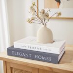 Decorative Books Set of 2, Faux Books Storage Box, Modern Home Decor for Coffee Table, Bookshelf, Mantel - Image 4