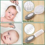 Baby Healthcare and Grooming Kit for Newborn Kids, 24PCS Upgraded Safety Baby Care Kit, Newborn Nursery Health Care Set, Baby Care Product (Grey White) - Image 3