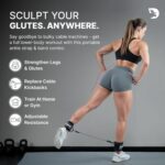 DMoose Fitness Ankle Strap for Cable Machine - One Size Fit with Premium Padding Cuffs, Ankle Bands for Working Out, Booty Workouts, Leg Extension, Hip Abductors, Kickbacks & Lower Body Exercises - Image 3