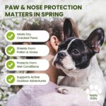 PawSono Lick-Safe Dog Paw & Nose Balm with Coconut Oil | All-Natural Moisturizer & Soother for Dry, Cracked Pads & Snout | Heat & Cold Pavement Protection Wax, Nose Butter for Bulldogs (2.1 oz / 60 g) - Image 3