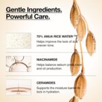 Anua Rice 70 Glow Milky Toner, Glass & Dewy Skin, Hydrating & Barrier Care, Rice Water, Niacinamide, Ceramides, All Skin Types, Fragrance-Free, Non Comedogenic, Korean Skincare, 8.45 fl.oz. - Image 4