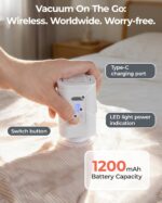 BAGSMART Vacuum Bags for Travel with Rechargeable Air Pump, Portable Space Saver Bags for Travel & Home, Vacuum Compression Seal Bag for Clothing, Blanket, 12 Pack-Gray - Image 3