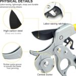 Premium Germany Pruning Shears, Work 3 Times Easier, Pruners Heady Duty, Sharp Garden Clippers Cut Fresh Flower, Hedge, Herb, Indoor Plants, Gardening Tools Scissors, Arthritis Weak Hand Snips - Image 3