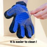 NVNAN Pet Hair Removal Glove for Dogs & Cats, 2-in-1 Deshedding Brush & Massage Mitt - Grooming Gloves for Shedding Control, Bathing and Washing, Safe for Short/Long Hair Pets 2-Pack (Blue) - Image 4