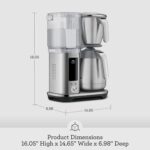 Breville Luxe Drip Coffee Machine BDC465BSS, Brushed Stainless Steel, Thermal Carafe - Image 4