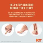 KT Health Blister Prevention Tape – 30 Precut Strips for Blister Protection, Strong Adhesive, Dermatologist Tested, Ideal for Athletes and Active Lifestyles – Black - Image 4
