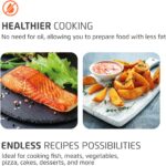 Air Fryer Oven 1800W, 12.7QT Capacity, Touchscreen Panel, Automatic Shut-Off, Toaster + Airfryer – Black & Stainless Steel – Mondial - Image 5