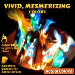 HGD (6 Pack) Magic Campfire Fire Color Changing Packets for Fire Pit, Indoor/Outdoor Fireplace, Bonfire - Rainbow Magical Flame, Camping Accessory, Compatible with Wood - Image 3