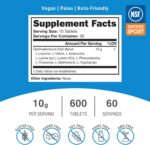 OptimalAmino Tablets Fitness Bundle (600 Count) | 99% Utilized Essential Amino Acids (EAA) Supplement | Increase Muscle Recovery, BCAA Protein Pre/Post Workout, NSF Certified for Sport® Certified - Image 3