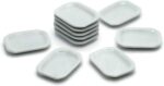 1shopforyou Set of 10 White Ceramic Plate & Bowl Decorative Accents – Handmade Tabletop Display - Image 3