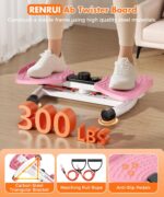 Waist Twister Machine Exercise Fitness Tool, Ab Twister Board with the Smart LED Digital Monitor, 300lbS Capacity & 20dB Ultra-Quiet, Anti-Slip Home Gym Workout Equipment for Women Belly Fat - Image 3