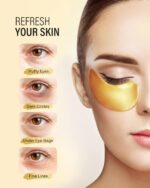 Maskiss 24k Gold Under Eye Patches (25 Pairs), eye mask, Collagen Skin Care Products, Eye Patches for Puffy Eyes, eye masks for dark circles and puffiness - Image 3