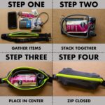 SPIbelt Running Belt Original for Women Men, Phone Holder for Running, Running Fanny Pack, Holder for Phone, Running Waist Pack, Adjustable Waist, [Fits All Phones]. Black with Black Zipper - Image 4