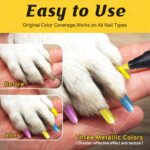 Dog Nail Polish Pens Quick Dry,12 Colors Safe Dog Nail Polish Set to DIY Pretty Nails, Ideal Gifts for Dogs Cats Light Dark Nails, Odorless, Non-Toxic, Water-Based Pet Nail Accessories Set - Image 3