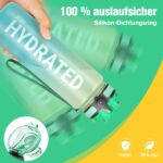 Sahara Sailor Water Bottle 32oz, Durable and Leakproof Water Bottles Motivational with Time Marker, Tritan, BPA Free, Wide Mouth with Easy Clean Brush for Gym, Travel, Home, School, Office (1 Bottle) - Image 3