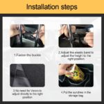 Car Trunk Organizer and Storage, Backseat Hanging Organizer for SUV, Truck, MPV, Waterproof, Collapsible Cargo Storage Bag with 4 Pockets, Car Interior Accessories (Black) - Image 4