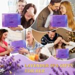 Spa Gifts for Women,Bath Body Care Wash Christmas Gifts Baskets for Women,Relaxation Calming Lavender Spa Set Home Self Care Shower Kit Birthday Valentines Stocking Stuffers for Mom Wife Sister - Image 4