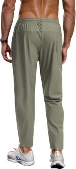 Hidkat Men's Hiking Pants Quick-Dry Lightweight Sweatpants Outdoor Fishing Pants Water Resistant with Zipper Pockets - Image 3