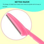 66 Eyebrow Razor and Face Razor for Women and Men, Eyebrow Hair Trimmer and Shaver with Protective Cover,Safe and Newbie Friendly - Image 4