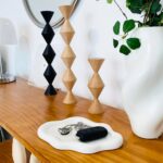 Ceramic Jewelry Tray,Ring Dish Holder,Perfume Trinket Dish,Key Bowl Vanity Cute Things Room Decor Aesthetic, Birthday Mother's Day Christmas Warm House Gifts for Women(White) - Image 9