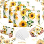 PerKoop 100 Pack Tissues Travel Size Disposable Pocket Facial Tissues Bulk, 3 Ply, Easter Spring Travel Wedding Guest School Wallet Purse Home Supplies(Sunflower) - Image 3