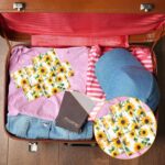PerKoop 100 Pack Tissues Travel Size Disposable Pocket Facial Tissues Bulk, 3 Ply, Easter Spring Travel Wedding Guest School Wallet Purse Home Supplies(Sunflower) - Image 6