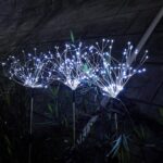 JJGoo Solar Firework Lights, 2 Pack 120 LEDs 2 Lighting Modes Solar Garden Lights Outdoor Waterproof for Yard Patio Walkway Pathway Party Wedding Christmas Decorative- Cool White - Image 9